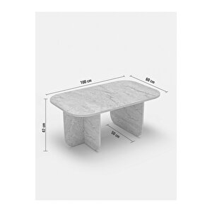 Orta Sehpa | Salon Sehpası Oval - Safir Meşe