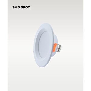 5w Beyaz Plastik Spot 3 Renk Işık - 2 Adet