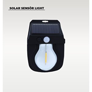 Led Ampullü Solar Aplik 3200k Sarı Işık