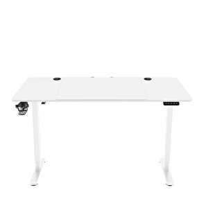 Adore Gaming Maestro-x Yükseklik Ayarlı Oyuncu Masası - Beyaz 140x72-117x60 Cm