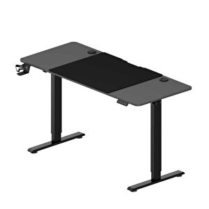 Adore Gaming Maestro-x Yükseklik Ayarlı Oyuncu Masası - Siyah 140x72-117x60 Cm