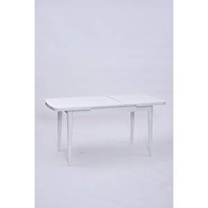Nehir Alfa Banklı Lak Panel Açılır Mutfak Masa Takımı 75x130cm