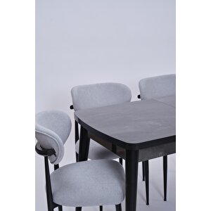 Nehir Polo Lak Panel Açılır Mutfak Masa Takımı 75x130cm