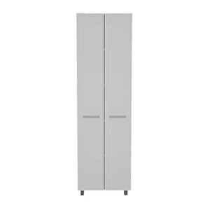 Tdesigno Sırma Çok Amaçlı Dolap,5 Raflı, 2 Kapaklı Mutfak Dolabı Kiler Dolabı Banyo Dolabı-60cm