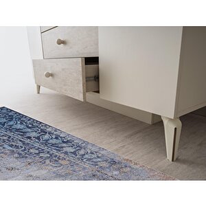 Petra 4 Kapaklı Aynalı Elbise Dolabı Gardrop 160x55x200