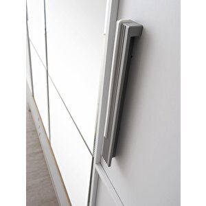 Asil 4 Kapaklı Aynalı Elbise Dolabı Gardrop 180x51x200cm