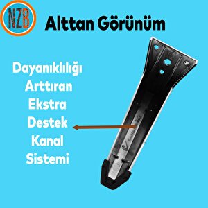Mobilya Ayakları Ünite Baza Koltuk Ayağı Ayağı Sehpa Masa Puf Tabure Metal Ayakları Siyah 20 Cm