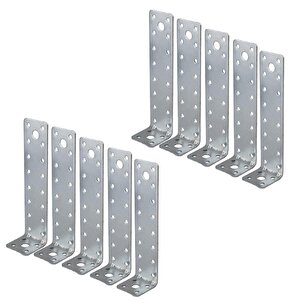 10 Adet Mobilya Dolap Duvar Sabitleme Metal Köşebent 40x40x160 Mm Bağlantı Aparatı L Demiri Gönye