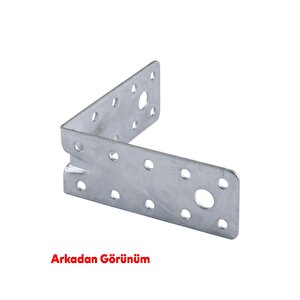 10 Adet Mobilya Dolap Duvar Sabitleme  Metal Köşebent 100x100x40 Mm Bağlantı Aparatı L Demiri Gönye