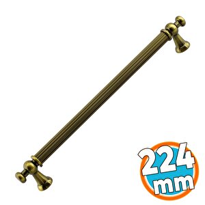Mobilya Çekmece Mutfak Dolabı Dolap Kapak Kulpları Kulb Kulpu Antik Sarı Metal Kulp 224 Mm
