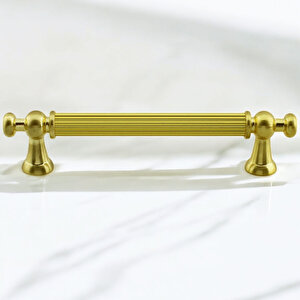 Mobilya Mutfak Çekmece Dolap Dolabı Kulbu Kulpu Kulpları Kulp 96 Mm 9.6 Cm Mat Gold Altın