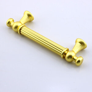 Mobilya Mutfak Çekmece Dolap Dolabı Kulbu Kulpu Kulpları Kulp 96 Mm 9.6 Cm Mat Gold Altın