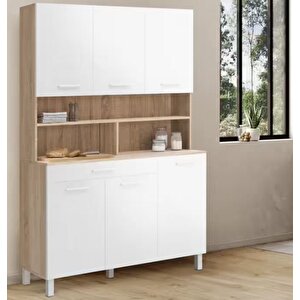 Liebe Çok Amaçlı Dolap-mikrodalga-erzak-airfryer-mutfak-kiler Dolabı-kahve Köşesi-atlantikçam-120cm