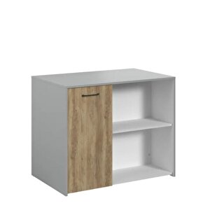 Tdesigno Karya Mutfak Adası -alt Modül-1 Kapaklı- 100 Cm Beyaz -tezgah Dahil