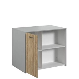Tdesigno Karya Mutfak Adası -alt Modül-1 Kapaklı- 100 Cm Beyaz -tezgah Dahil