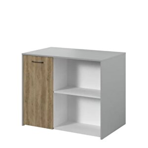Tdesigno Karya Mutfak Adası -alt Modül-1 Kapaklı- 100 Cm Beyaz -tezgah Dahil
