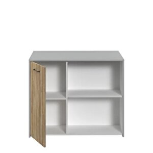 Tdesigno Karya Mutfak Adası -alt Modül-1 Kapaklı- 100 Cm Beyaz -tezgah Dahil