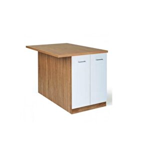 Tdesigno Mary Mutfak Adası -115 Cm -atlantikçam- Tezgah Dahil