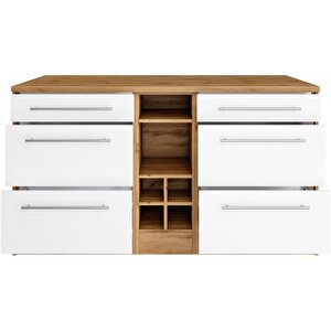 Boreas Mutfak Alt Modül 6 Çekmeceli -150 Cm Beyaz-tezgah Dahil