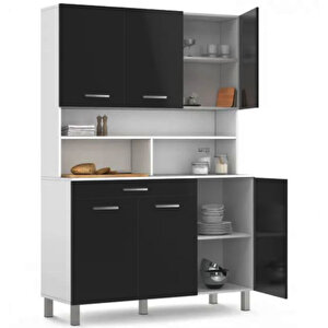 Liebe Çok Amaçlı Dolap-mikrodalga-erzak-airfryer-mutfak-kiler Dolabı-kahve Köşesi-beyaz-120cm