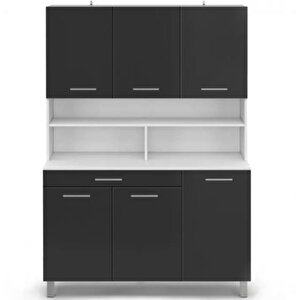 Tdesigno Liebe Çok Amaçlı Dolap-mikrodalga-erzak-airfryer-mutfak-kiler Dolabı-kahve Köşesi-beyaz-120cm
