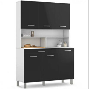 Tdesigno Liebe Çok Amaçlı Dolap-mikrodalga-erzak-airfryer-mutfak-kiler Dolabı-kahve Köşesi-beyaz-120cm