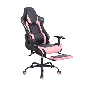 Adore Gaming Prox Oyuncu Koltuğu Siyah / Pembe S. Deri 71x77,5-126x136 Cm