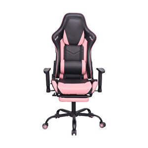 Adore Gaming Prox Oyuncu Koltuğu Siyah / Pembe S. Deri 71x77,5-126x136 Cm