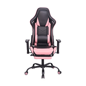 Adore Gaming Prox Oyuncu Koltuğu Siyah / Pembe S. Deri 71x77,5-126x136 Cm