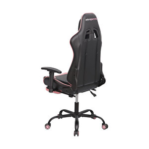 Adore Gaming Prox Oyuncu Koltuğu Siyah / Pembe S. Deri 71x77,5-126x136 Cm