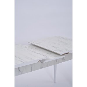 Nehir Beta Banklı Lak Panel Açılır Mutfak Masa Takımı 75x130cm