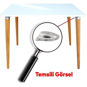 Ünite Konsol Puf Tabure Ahşap Mobilya Ayağı M8 Civata 20 Cm Ayakları Bağlantı Aparatı 8'li Set