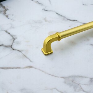 Alfa Metal Mat Gold Altın Kulp 224 Mm Mobilya Çekmece Mutfak Dolabı Dolap Kapak Kulpları Kulb Kulpu