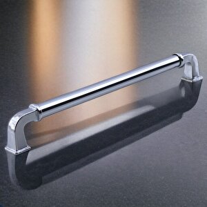 Alfa Metal Gümüş Krom Renk Kulp 192 Mm Mobilya Çekmece Mutfak Dolabı Dolap Kapak Kulpları Kulb Kulpu