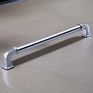 Alfa Metal Gümüş Krom Renk Kulp 192 Mm Mobilya Çekmece Mutfak Dolabı Dolap Kapak Kulpları Kulb Kulpu