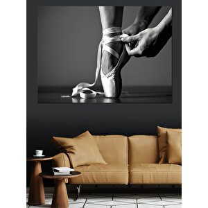 Bale Ayakkabısı Ve Dansçı Dekoratif Kanvas - Mdf Ahşap Tablo