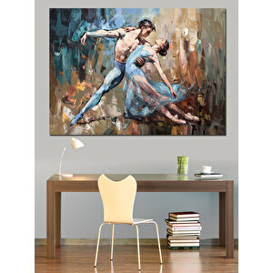 Bale Yapan Çift Dekoratif Kanvas - Mdf Ahşap Tablo 70x100 cm