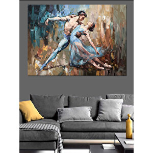 Bale Yapan Çift Dekoratif Kanvas - Mdf Ahşap Tablo 70x100 cm