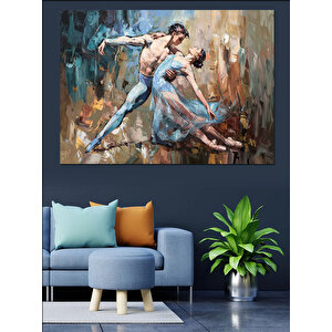 Bale Yapan Çift Dekoratif Kanvas - Mdf Ahşap Tablo