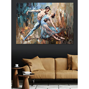 Bale Yapan Çift Dekoratif Kanvas - Mdf Ahşap Tablo