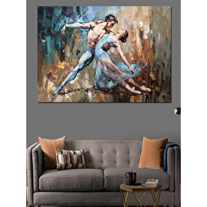 Bale Yapan Çift Dekoratif Kanvas - Mdf Ahşap Tablo 50x70 cm