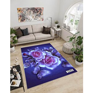 Shine M(4) Dijital Baskılı Saçaksız Mutfak Koridor Yolluk Salon Yatak Odası Halısı 80x150 cm