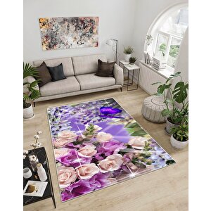 Shine M(289) Dijital Baskılı Saçaksız Mutfak Koridor Yolluk Salon Yatak Odası Halısı 120x180 cm