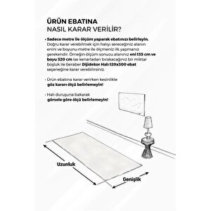 Shine M(287) Dijital Baskılı Saçaksız Mutfak Koridor Yolluk Salon Yatak Odası Halısı 140x200 cm
