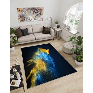 Shine M(284) Dijital Baskılı Saçaksız Mutfak Koridor Yolluk Salon Yatak Odası Halısı 80x100 cm