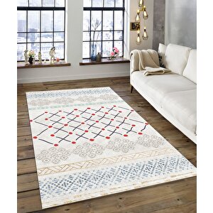 Shine M(121) Dijital Baskılı Saçaksız Mutfak Koridor Yolluk Salon Yatak Odası Halısı 160x230 cm