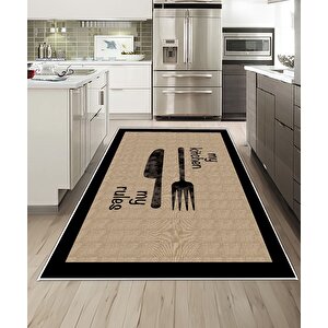 Shine M(252) Dijital Baskılı Saçaksız Mutfak Koridor Yolluk Salon Yatak Odası Halısı 180x350 cm