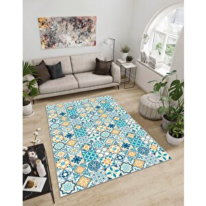 Shine M(294) Dijital Baskılı Saçaksız Mutfak Koridor Yolluk Salon Yatak Odası Halısı 120x350 cm