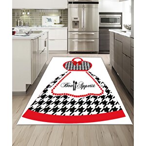 Shine M(242) Dijital Baskılı Saçaksız Mutfak Koridor Yolluk Salon Yatak Odası Halısı 60x300 cm