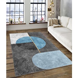 Shine M(129) Dijital Baskılı Saçaksız Mutfak Koridor Yolluk Salon Yatak Odası Halısı 100x350 cm